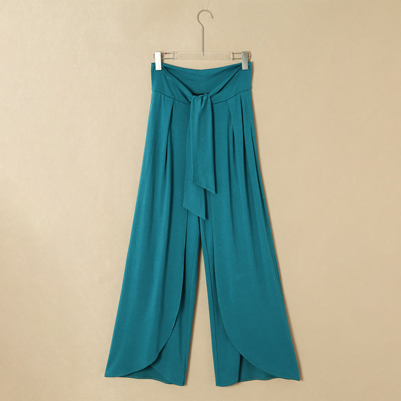 Olivenorma Women's Summer Yoga Wide-Leg Pants - Peacock Blue - 2XL - image 17