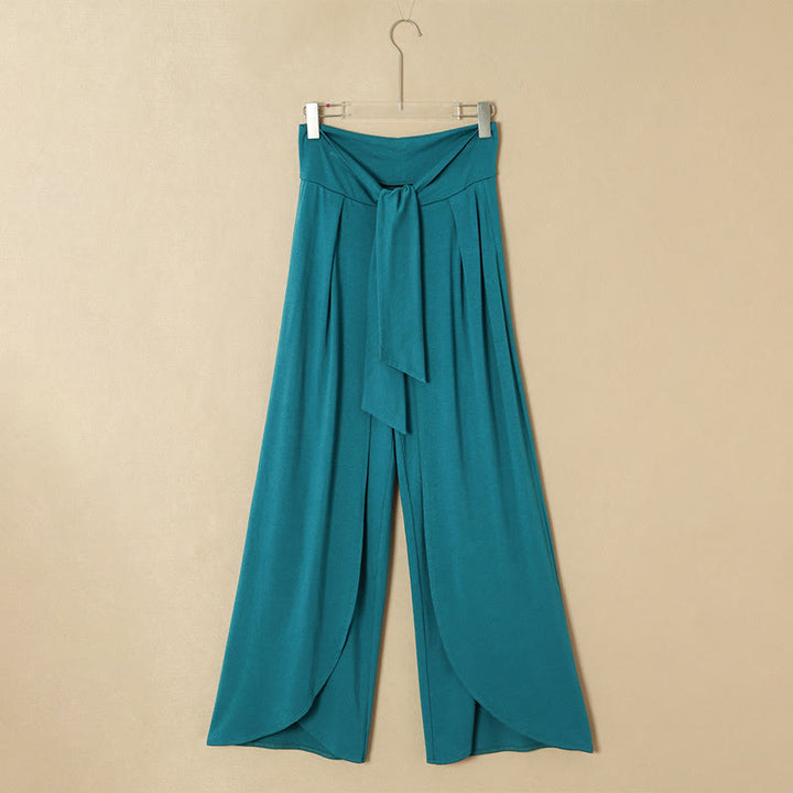 Olivenorma Women's Summer Yoga Wide-Leg Pants - Peacock Blue - 2XL - image 17