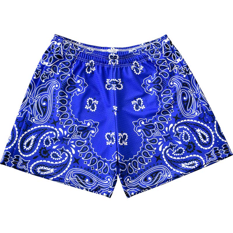 Olivenorma Men's Trendy Summer Printed Athletic Fitness Basketball Running Shorts Pants - Blue - 3XL - image 27