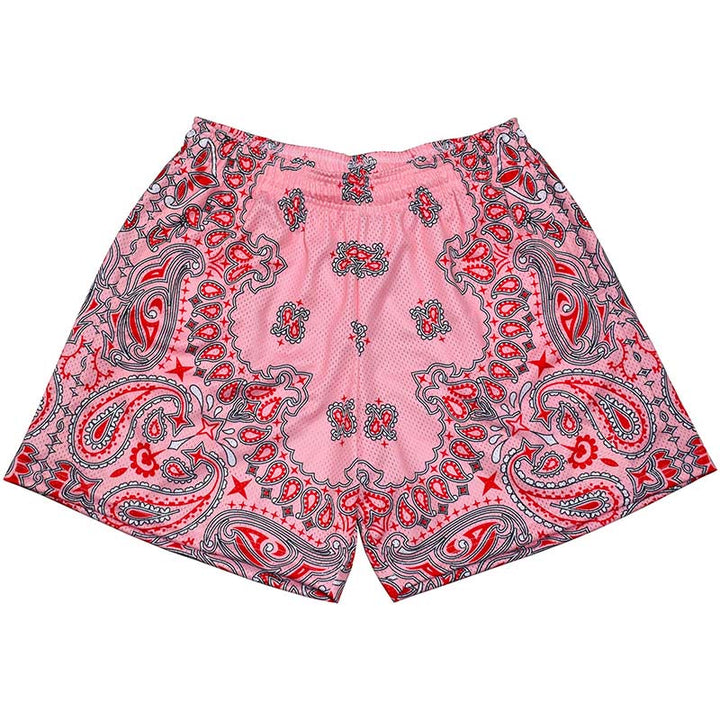 Olivenorma Men's Trendy Summer Printed Athletic Fitness Basketball Running Shorts Pants - Pink - 3XL - image 42