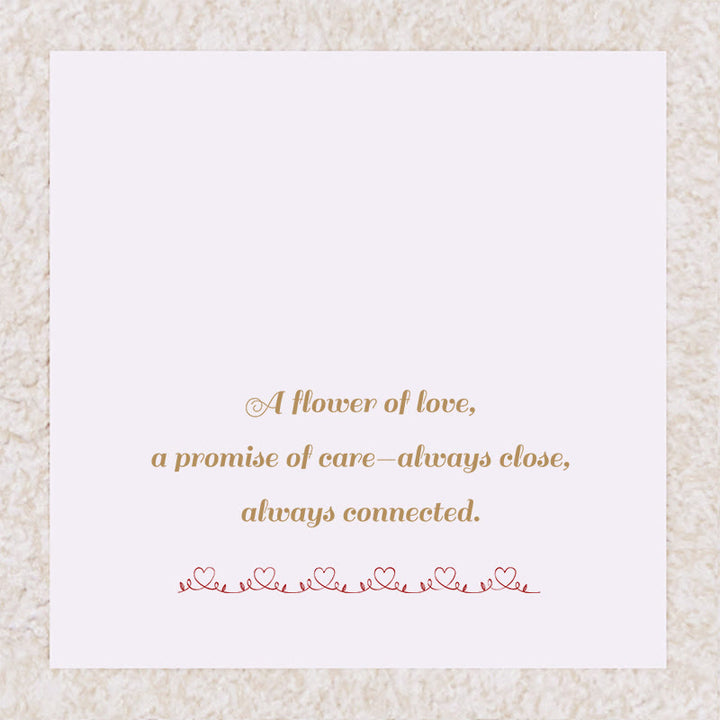 FREE Today: Rose Flower Love Heart Birthstone Gift Card Necklace - December-Turquoise&Blue Topaz - Card 2 - image 2