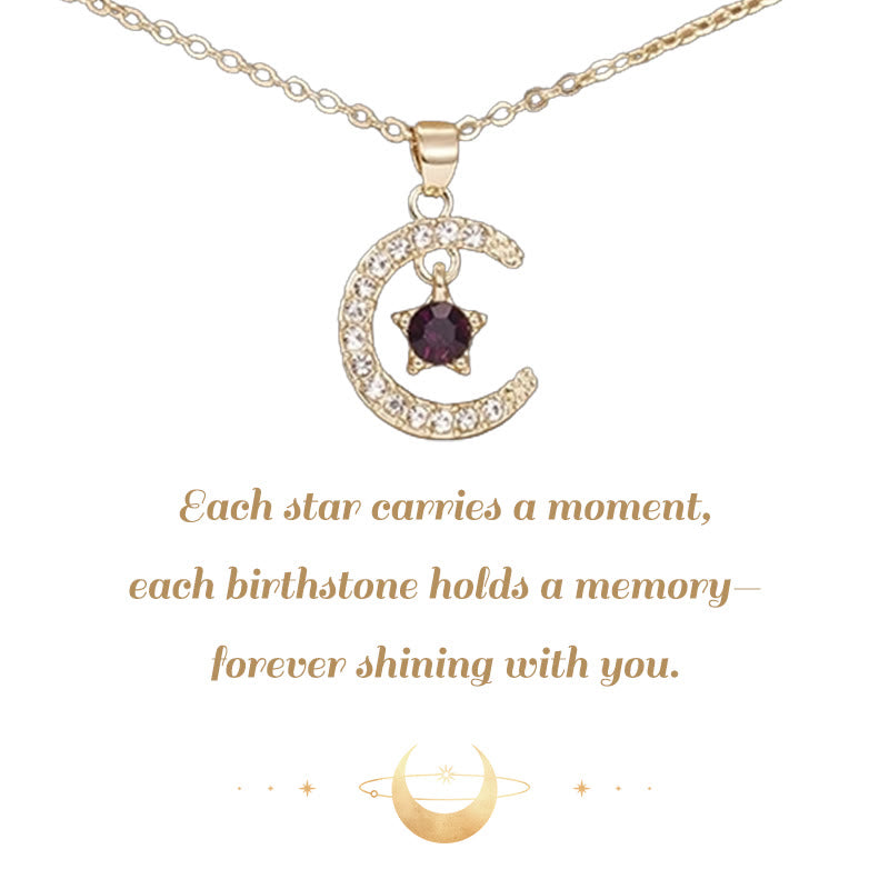 FREE Today: Month Birthstone Star Creative Gift Card Necklace - image 0