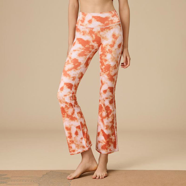 Olivenorma Women's Sculpted High-Waist Flare Yoga Pants - Rust Red - XL - image 0