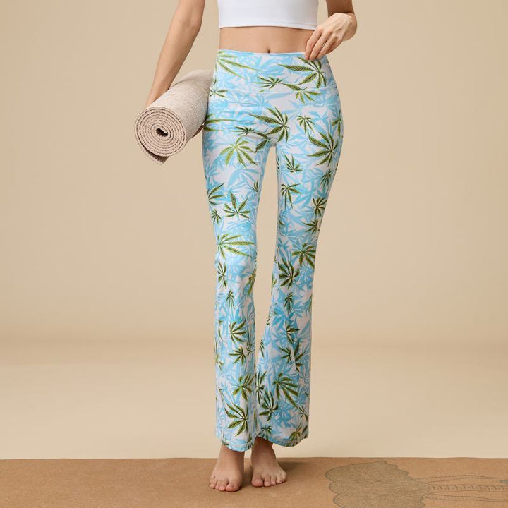 Olivenorma Women's Sculpted High-Waist Flare Yoga Pants - Lover’s Leaf - XL - image 22