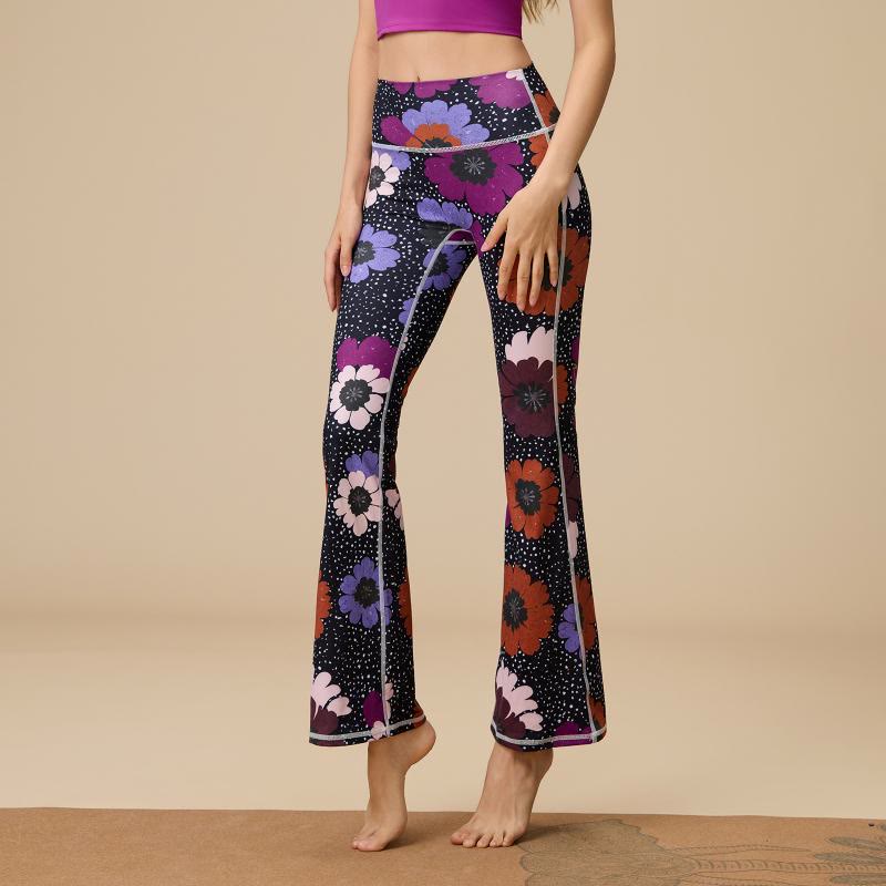 Olivenorma Women's Sculpted High-Waist Flare Yoga Pants - Gerbera - XL - image 24