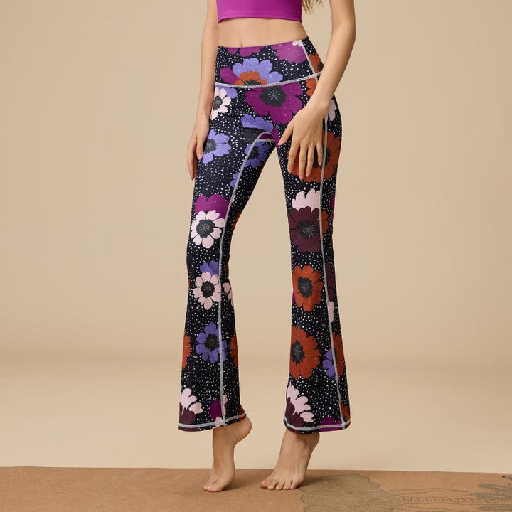 Olivenorma Women's Sculpted High-Waist Flare Yoga Pants - Gerbera - XL - image 24