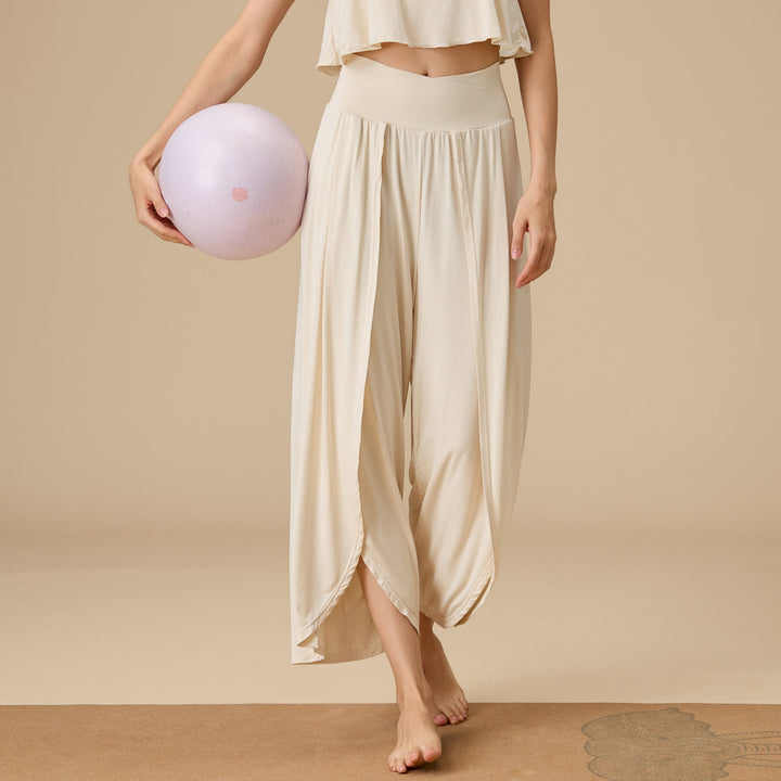 Olivenorma Women's Bamboo Flow Elastic Waist Pants - Apricot - XL - image 7