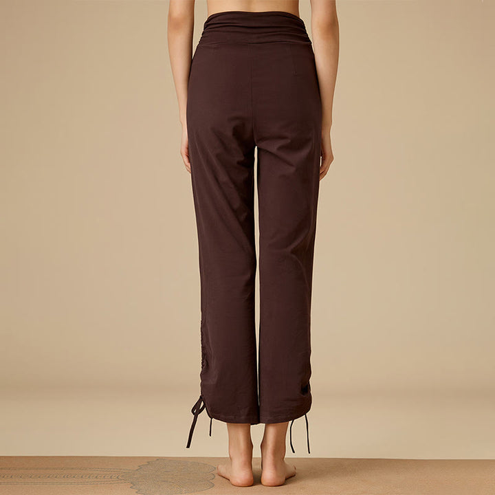 Olivenorma Women's Airy High-Waist Drawstring Wide Leg Pants - image 1