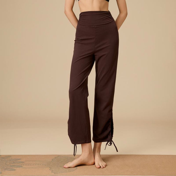 Olivenorma Women's Airy High-Waist Drawstring Wide Leg Pants - image 2