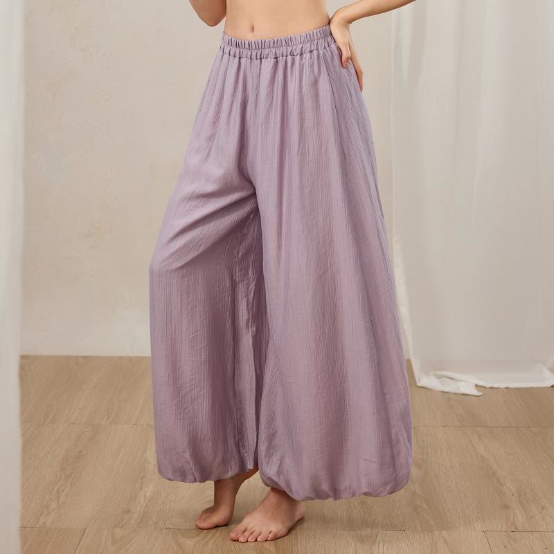 Olivenorma Women's Zen Lantern Wide Leg Pants - Light Purple - XL - image 1