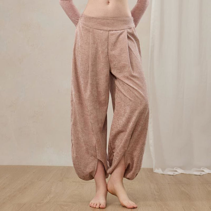 Olivenorma Women's Lantern Wide Leg Pants - Chenille Pink - L - image 0