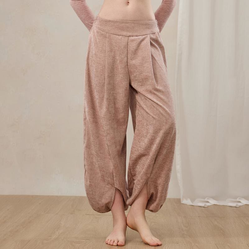 Olivenorma Women's Lantern Wide Leg Pants - Chenille Pink - L - image 0
