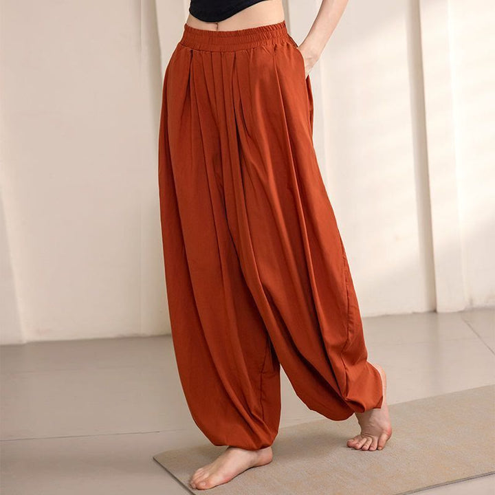 Olivenorma Women's Yoga Harem Pants - Brick Red - XL - image 0
