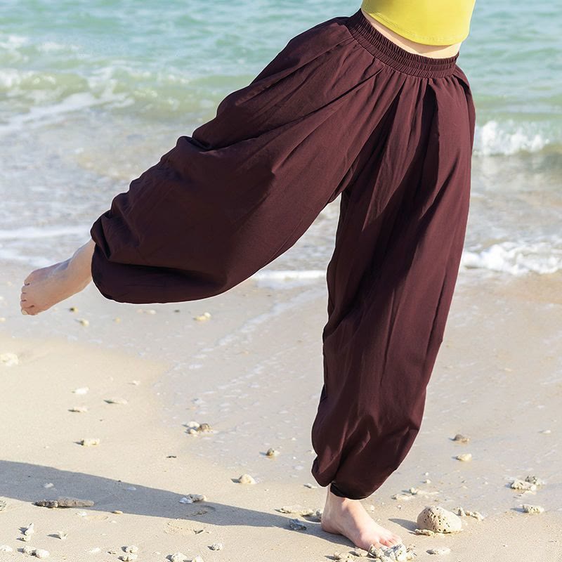 Olivenorma Women's Yoga Harem Pants - Cocoa - XL - image 7