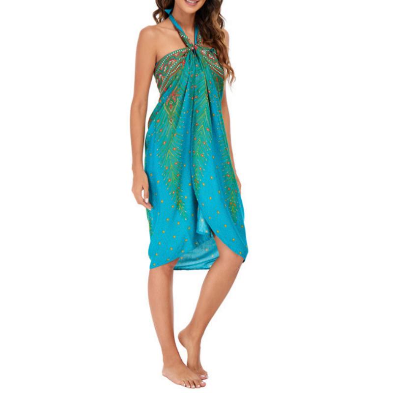 Olivenorma Women's One-Piece Wide Leg Wrap Dress - image 38