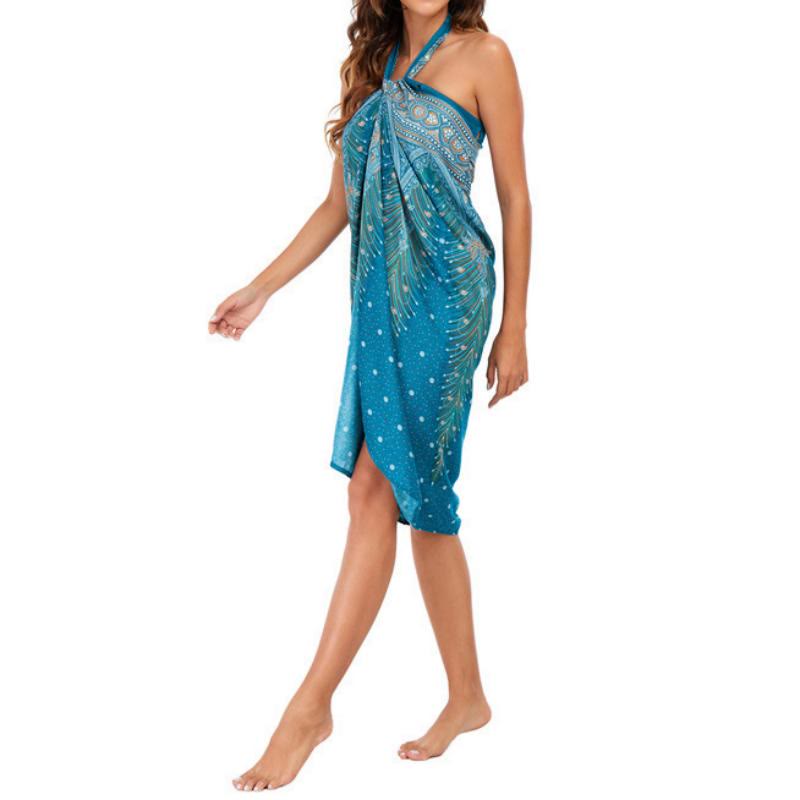 Olivenorma Women's One-Piece Wide Leg Wrap Dress - image 29