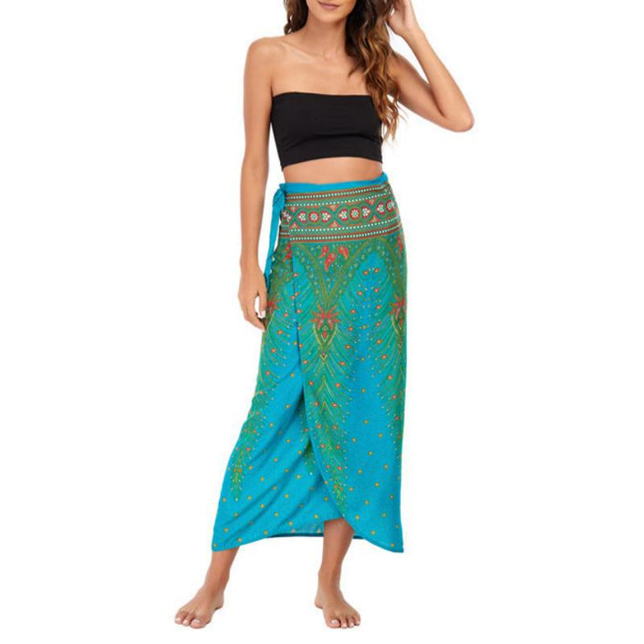 Olivenorma Women's One-Piece Wide Leg Wrap Dress - image 36