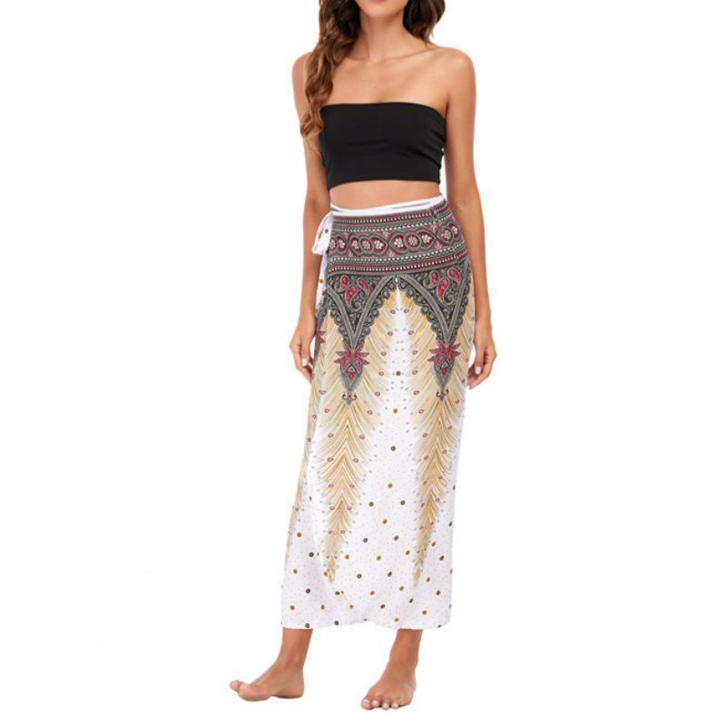 Olivenorma Women's One-Piece Wide Leg Wrap Dress - image 7