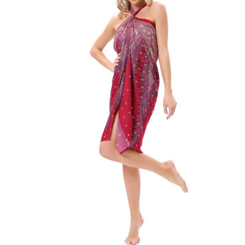 Olivenorma Women's One-Piece Wide Leg Wrap Dress - image 22