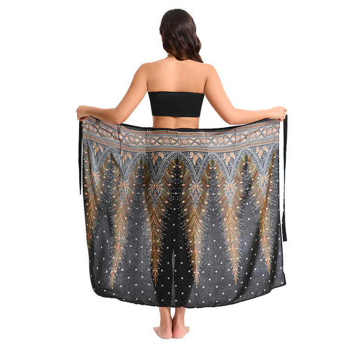 Olivenorma Women's One-Piece Wide Leg Wrap Dress - image 5