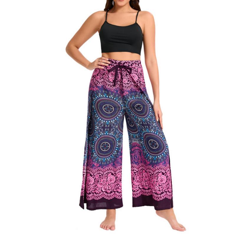 Olivenorma Women's Bohemian Butterfly Wide Leg Pants - image 3