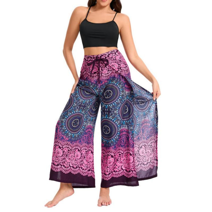 Olivenorma Women's Bohemian Butterfly Wide Leg Pants - image 4