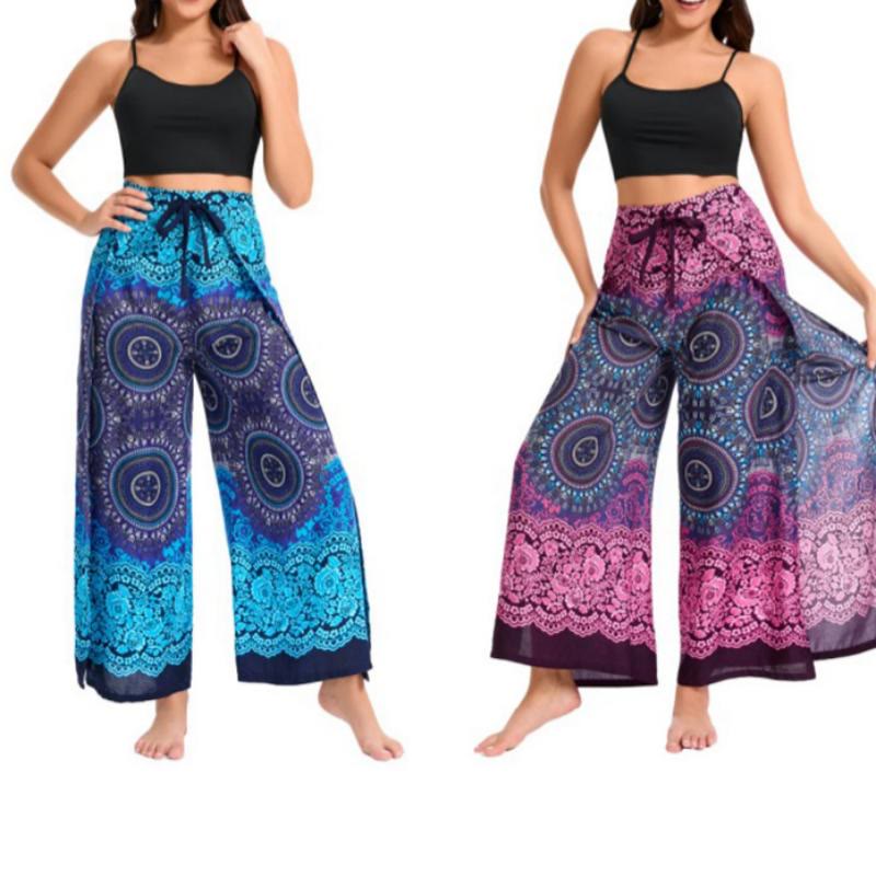 Olivenorma Women's Bohemian Butterfly Wide Leg Pants - image 6