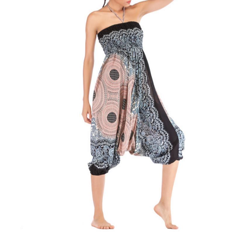 Olivenorma Women's Bohemian Relaxed Drop-Crotch Yoga Pants - image 32