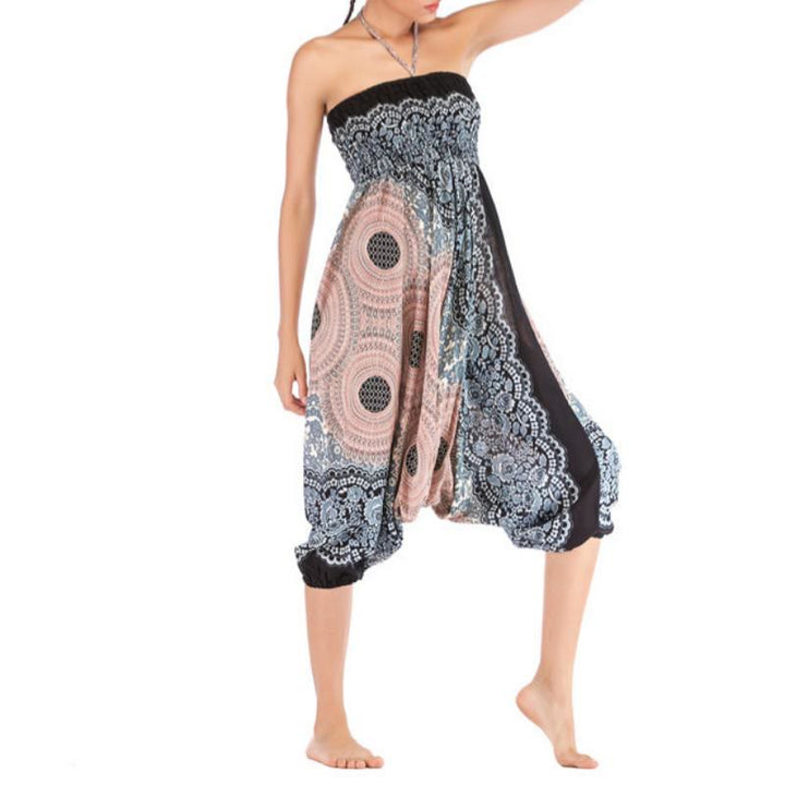 Olivenorma Women's Bohemian Relaxed Drop-Crotch Yoga Pants - image 32