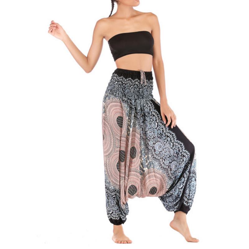 Olivenorma Women's Bohemian Relaxed Drop-Crotch Yoga Pants - image 29