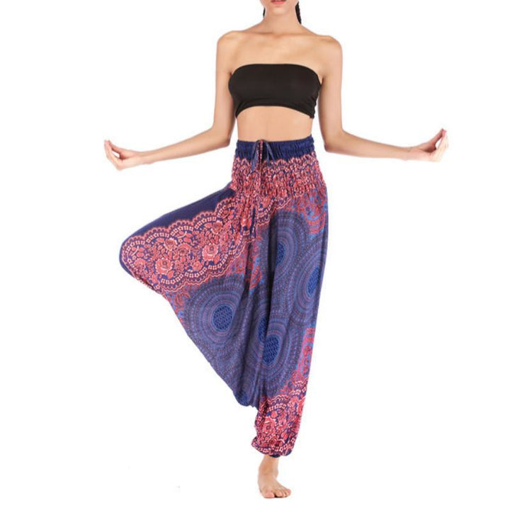 Olivenorma Women's Bohemian Relaxed Drop-Crotch Yoga Pants - image 19