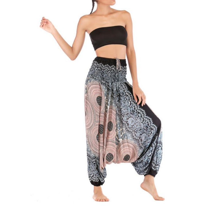 Olivenorma Women's Bohemian Relaxed Drop-Crotch Yoga Pants - image 29