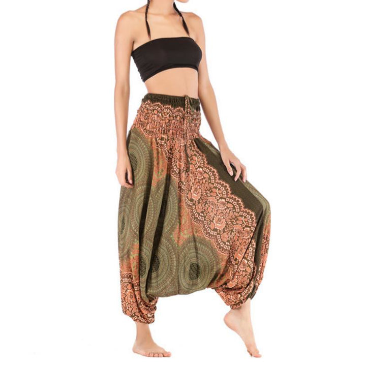 Olivenorma Women's Bohemian Relaxed Drop-Crotch Yoga Pants - image 38