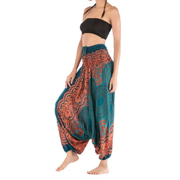 Olivenorma Women's Bohemian Relaxed Drop-Crotch Yoga Pants - image 1