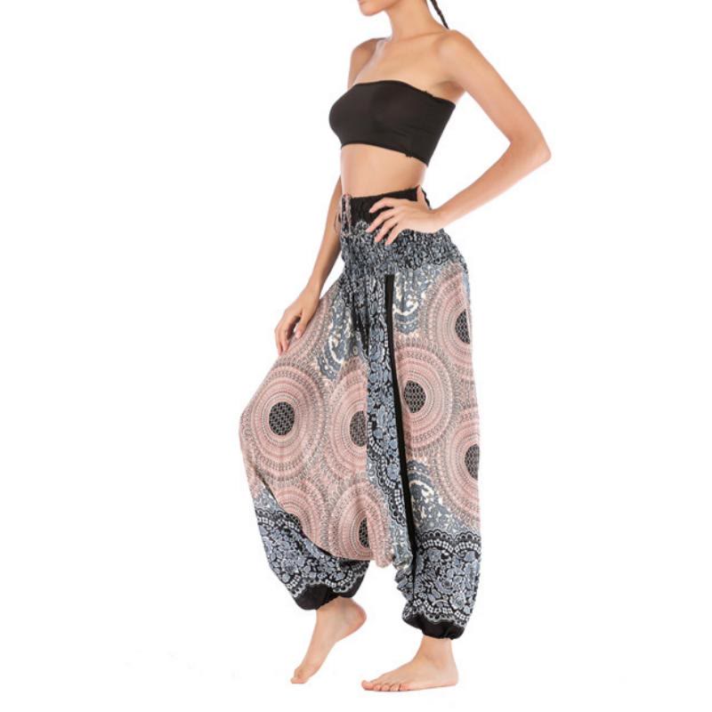 Olivenorma Women's Bohemian Relaxed Drop-Crotch Yoga Pants - image 30