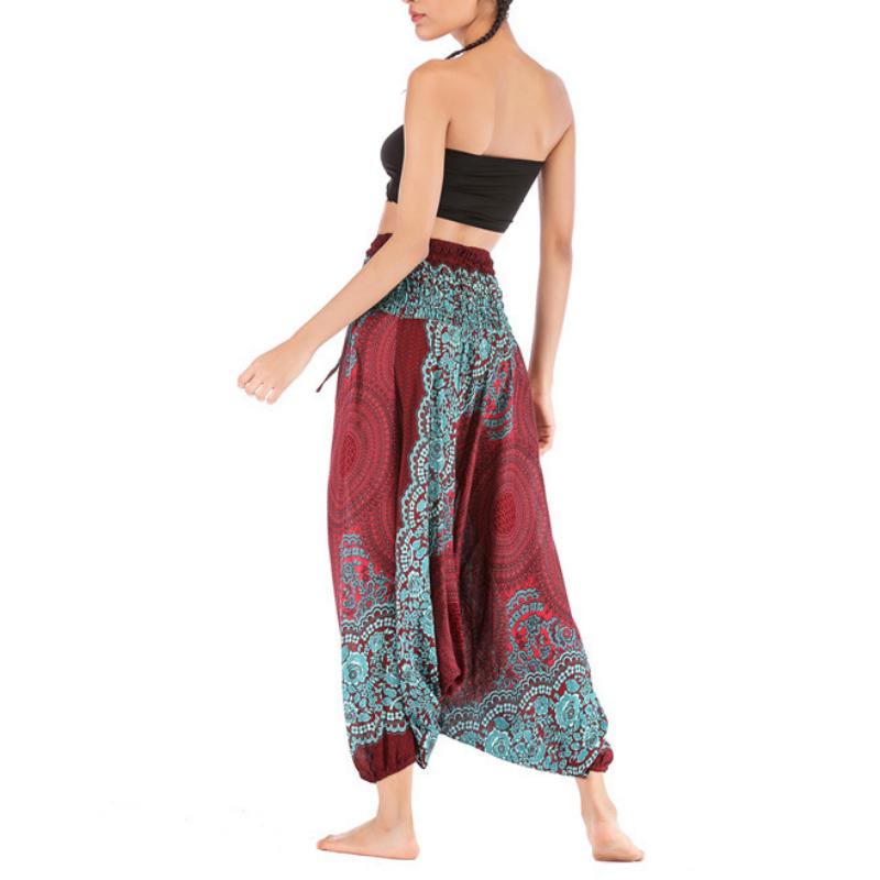 Olivenorma Women's Bohemian Relaxed Drop-Crotch Yoga Pants - image 13