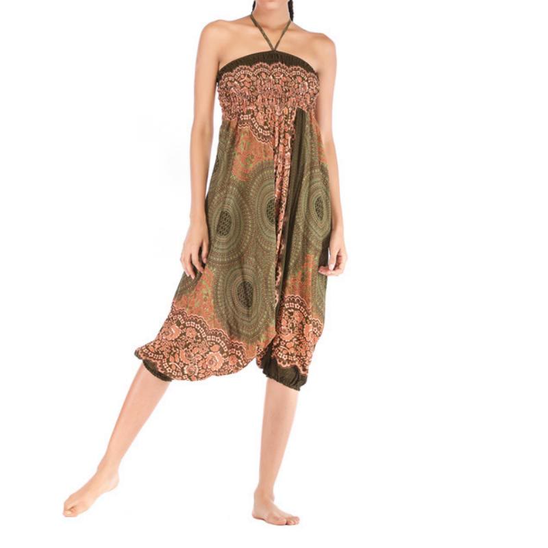 Olivenorma Women's Bohemian Relaxed Drop-Crotch Yoga Pants - image 41