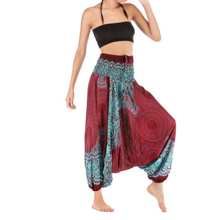 Olivenorma Women's Bohemian Relaxed Drop-Crotch Yoga Pants - image 12