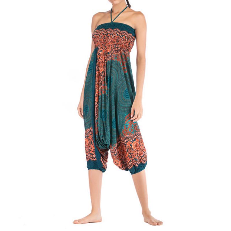 Olivenorma Women's Bohemian Relaxed Drop-Crotch Yoga Pants - image 5