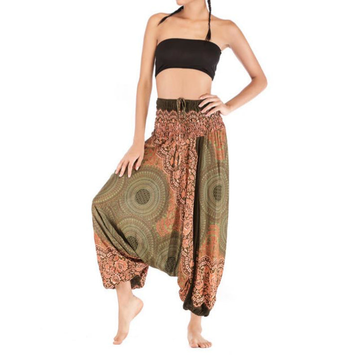 Olivenorma Women's Bohemian Relaxed Drop-Crotch Yoga Pants - image 39