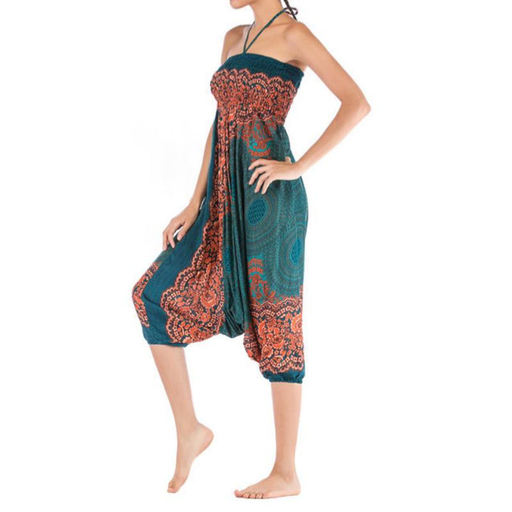 Olivenorma Women's Bohemian Relaxed Drop-Crotch Yoga Pants - image 6