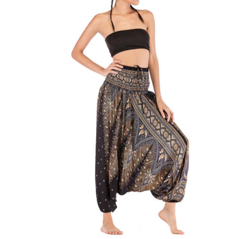 Olivenorma Women's Bohemian Drop-Crotch Yoga Pants - image 3