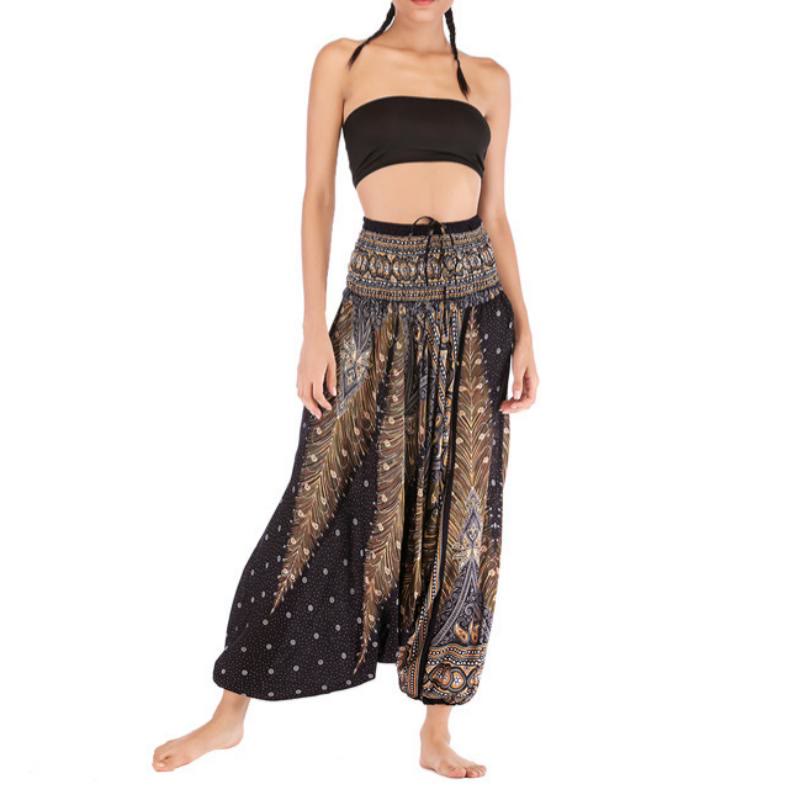 Olivenorma Women's Bohemian Drop-Crotch Yoga Pants - image 1