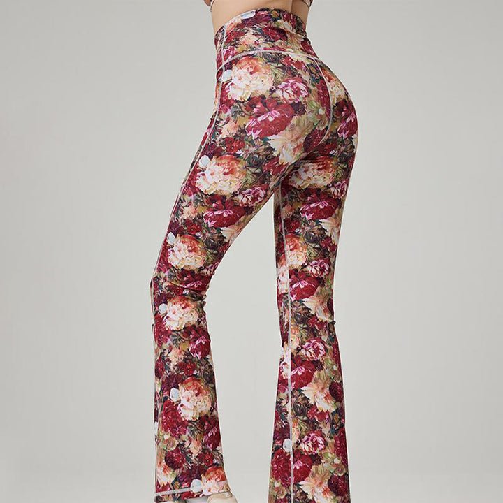 Olivenorma Women’s Printed Flare Yoga Fitness Pants - image 6
