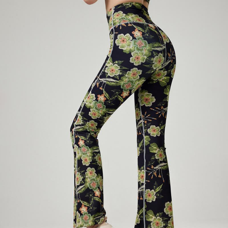 Olivenorma Women’s Printed Flare Yoga Fitness Pants - image 4