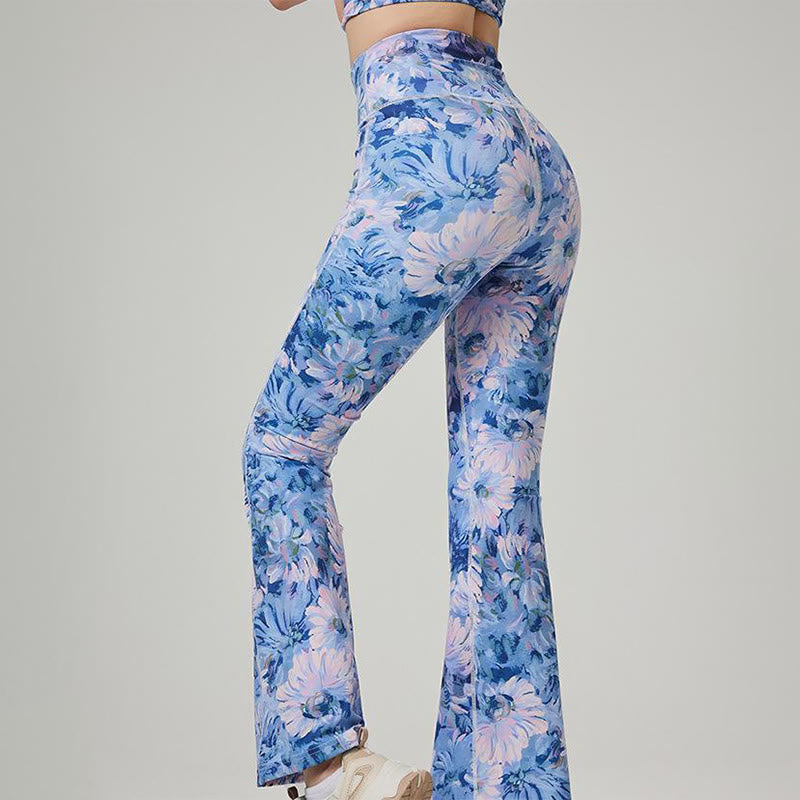 Olivenorma Women’s Printed Flare Yoga Fitness Pants - image 1