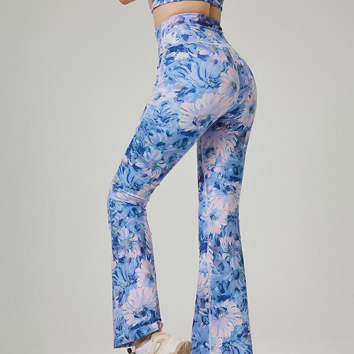 Olivenorma Women’s Printed Flare Yoga Fitness Pants - image 1
