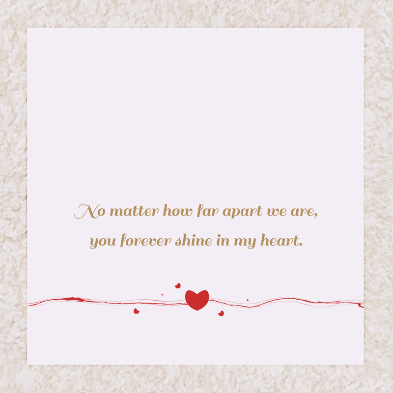 Olivenorma "Shine in My Heart"-Birthstone Heart Album Gift Card  Necklace - December &Turquoise - Card 2 - image 2