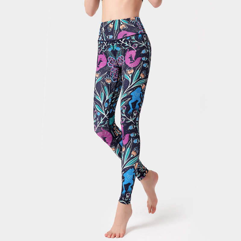 Olivenorma High-Waisted Nature-Inspired Print Yoga Pants - image 2