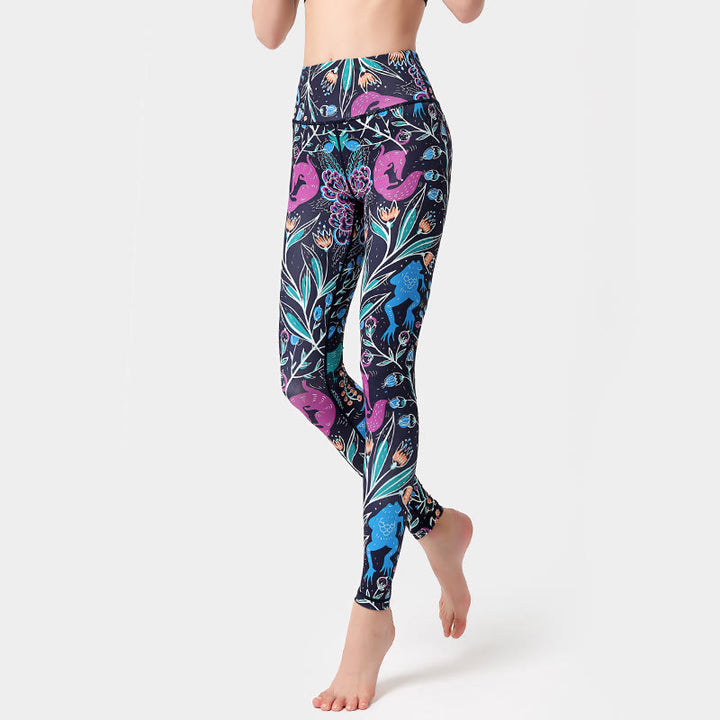 Olivenorma High-Waisted Nature-Inspired Print Yoga Pants - image 2